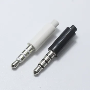 10 бр 3,5 мм 4-щифта стереоразъем за ремонт штекеров за слушалки с гумена опашка, конектор за слушалки за телефон Ipad PC MP4, MP5
