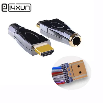 1бр 19 + 1 Заварени HDMI конектор с метална обвивка (серия 2.0) Заваръчен корона HDMI кабел Конектор за пренос на данни HD за домашно видео