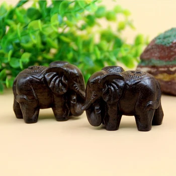 2/3 дървена фигурка на слон, модел на статуята на Азиатския на животното, занаятчийски украшение