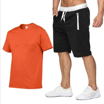2022 Памук-коноп Лято 2021, комплект от две части, Мъжка тениска с къс ръкав, съкратен топ, Панталони, Мъжки спортни костюми, Дизайн, Мода, PWD