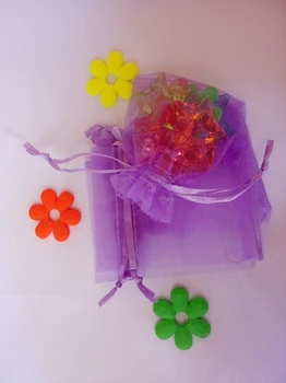 5000шт 13 * 18 cm, светло лилаво Подаръчен пакет от органза, опаковане на бижута, чанти за показване, носене на съвсем малък за гривни/ колиета, чанта за прежда.