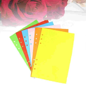 6 опаковки цветни разделители табове, етикети с индекс формат А5, 6 дупки, пълнител, Сортировач проекти, Страница за подвързване на пръстените