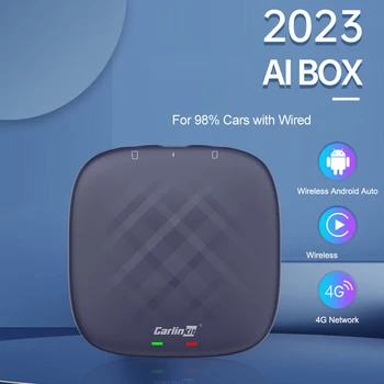 AI TV Box Безжичен Carplay Android Auto Bluetooth-съвместими Интелигентен Модул WiFi 2.4 + 5G 8 + 128 GB / 4 + 64 GB Вградена GPS, Glonass