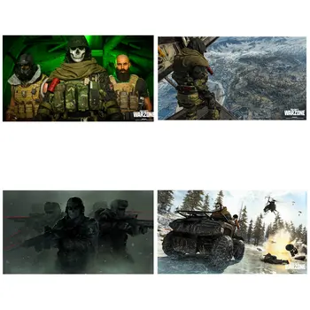 Call of Duty: Warzone Game HD Плакат Аниме картина върху платно Стенни превъртане платно Стикери за стена, с монтиран на стената плакат Декорация на дома, Живопис
