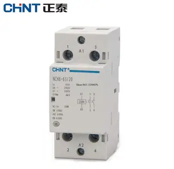 CHNT CHINT NCH8-63 модулен домакинството на Контактор за променлив Ток 220V 230V AC 50/ 63A 1NO 1NC 2NO 2NC