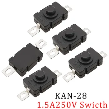 KAN-28 Ключове, фенерче AC /DC 250V 1.5 A Сензорни Бутон Ключове 18x12mm 2-Пинов Мини-самостоятелно блокиране на преминаването тип SMD