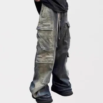 LS09119 Модерни Мъжки дънки 2023 за подиум, луксозен известна марка, Европейски Дизайн, стил партита, Мъжки дрехи