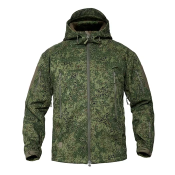MEGE Мъжки военна камуфляжная руното тактическа яке, мъжки водоустойчив ветровка Softshell, зимно армейское палто с качулка, дрехи за лов