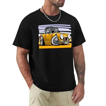 MG Midget RWA mk3 карикатурная бронзово-жълта тениска customs boys, бели тениски по поръчка за мъже