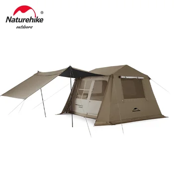 Naturehike Tent Village 6.0 Автоматична Палатка 3 4 5 Подслон за 6 Човека с Едно докосване, една Палатка Семеен Туристически Парк Палатка на Къмпинг Сенник Шатра