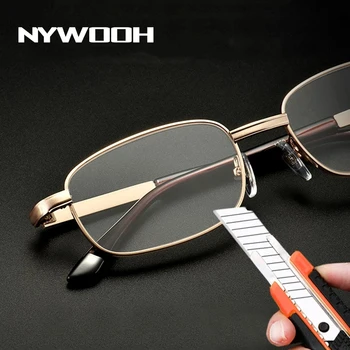 NYWOOH Стъклени Лещи, Очила За Четене на Мъже, Жени При Пресбиопия Увеличителни Лещи От Прозрачен Кристал Със Защита От Надраскване Диоптрийные Очила + 150 250 350