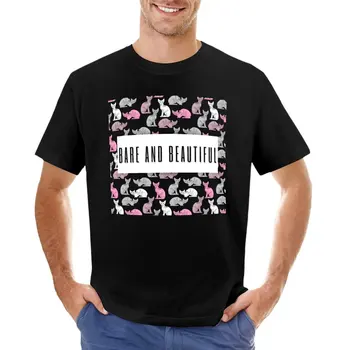 ROCKACHEF Bare And Beautiful Collection Тениска, тениски с котки, мъжки тениска, къси тениски за мъже, памук