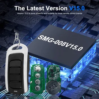 Scimagic Нов 433 Mhz 868 Mhz Съвместим универсален репликатор, Мултичестотно дистанционно управление на гаражни врати с честота 280-868 Mhz