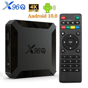 X96Q TV Box Android 10 2 GB 16GB Allwinner H313 Четириядрен 4K 60fps Smart TVBOX Wifi мултимедиен плейър Google Player X96 1GB 8GB Set Top Box