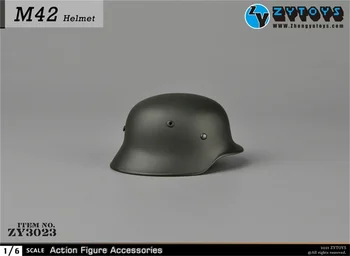 ZYTOYS DID 1/6-Серия на Втората Световна Война SS M42 Модел на Метален Шлем За 12-инчов Фигурки-Компонент на Сцената