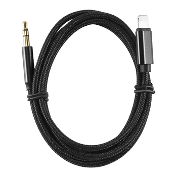 Авто AUX кабел за аудиокабеля iPhone, Aux кабел за аудио системи премиум-клас 3,5 мм за автомобилни стерео iPhone 13 Pro-8 Plus