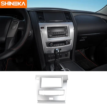 Автомобилни аксесоари SHINEKA, Централната конзола, арматурното табло, CD, лента с GPS, Накладки, рамка за Nissan Patrol Y62 2017+