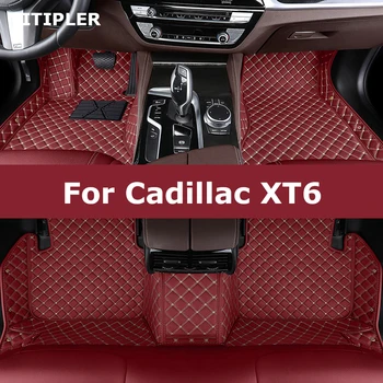 Автомобилни постелки TITIPLER по поръчка за Cadillac XT6 2020-2023 години на Освобождаването, Автомобилни килими, Аксесоари за крака, Коше
