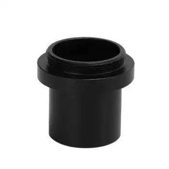 Адаптер за микроскоп Метален адаптер за фокусиращ микроскоп черен цвят за да се свържете микроскоп с камера