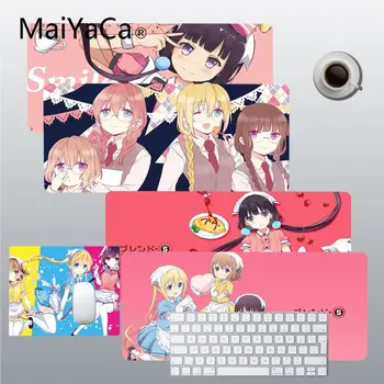 Аксесоари за момичета от аниме MaiYaCa Blend за преносими компютри, геймърски мишки, Размер на подложка за мишка за основен играч в CSGO, настолен КОМПЮТЪР, Компютър, лаптоп