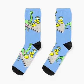 Аргентинозавр Empanada Гигантски динозавър Аржентина Забавни подарък чорапи за джогинг готини идеи за подаръци за Свети Валентин Дизайнерски мъжки чорапи Дамски
