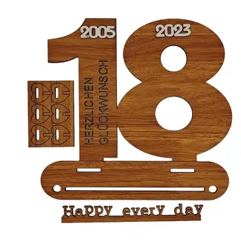 Варианти на книга за Гости Дървена подарък за 18-ия рожден ден на дървени табели с надписи, Дървен декор, подаръци за рожден Ден, детско шоу, рожден Ден