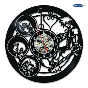 Герои Kingdom Hearts Уникални Реколта Винил и стенни часовници подарък стенен часовник saat alarm clock reloj големи стенни часовници duvar saati