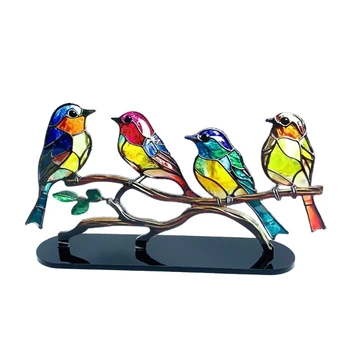 Декорация на масата, модерен метален орнамент във формата на птици за дома