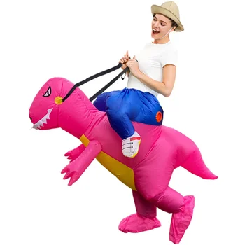 Детски надуваем костюм динозавър за възрастни, костюмиран Тираннозавра, аниме костюм за Хелоуин, карнавални костюми за момчета и момичета