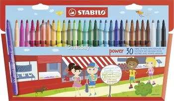 Дръжки за оцветяване Stabilo Power Wallet, определени от 30 различни