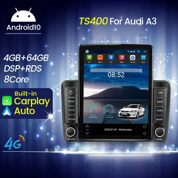 Екран за Audi A3 8P 2003-2013 S3 2 2006-2012 RS3 1 2011 2012 Android 11 Авто радио Мултимедиен плейър GPS Навигация
