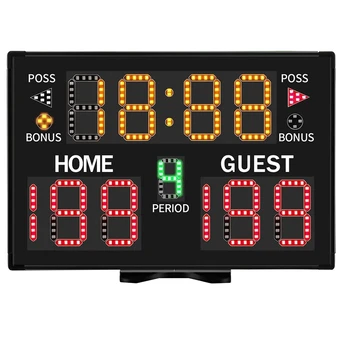 Електронно баскетболното табло, джобно дигитално табло с дистанционно управление за мультиспорта на закрито и открито