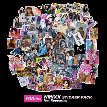 Етикети NMIXX с характера на Kpop Idol за украса на хладилник телефон, лаптоп куфара, етикети EXPERGO стикер за играчки kpop Notebook