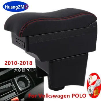 За Volkswagen POLO Подлакътник 2010-2018 нов за VW POLO Mk5 6R Vento Кола Подлакътник кутия Централна кутия за съхранение на Автомобилни аксесоари, Модернизация
