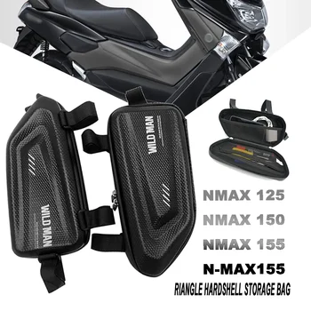 За мотоциклет NMAX 125 NMAX155 N MAX 150 N-MAX155F модифицирана странична чанта водоустойчива триъгълна странична чанта hard shell bag