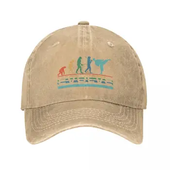 Забавен ботаник Evolve Karate Тае Куон Evolution Подарък за любителите на бойни изкуства Ковбойская шапка на Луксозна марка Дамски шапка за мъже