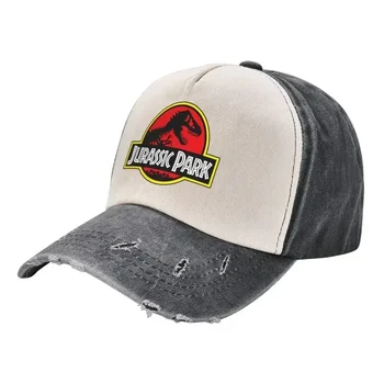 Изработена по поръчка памучен бейзболна шапка на Jurassic Park, Градинска Мъжки Дамски Регулируема бейзболна шапка за шофьори на камиони Динозавър World възстановяване на предишното положение