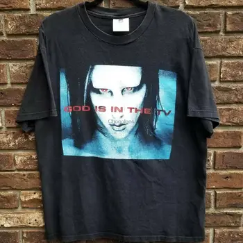 клас 0span=Списък на новостите spanVintage 1998 Тениска промо група Marilyn Manson God Is In The Moon голям размер