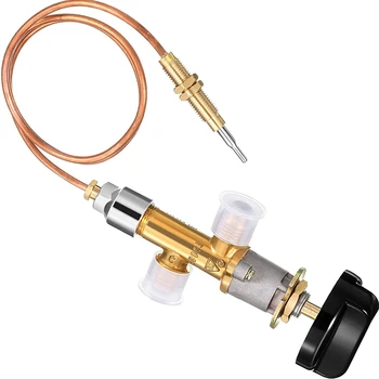 Комплект охранителни клапани за газ камина ниско налягане LPG, подмяна на термодвойка газов нагревател 5/8-18UNF