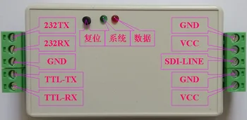 Конвертор за изчистване на грешки протокол RS232 в SDI-12 поддържа широк диапазон на напрежението