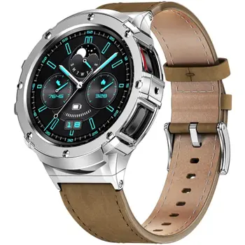 Корпус от неръждаема стомана + кожена каишка за Samsung Galaxy Watch 5 pro, метален защитен броня 45 мм, гривна Samsung Watch 5 pro, каишка