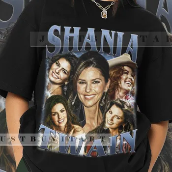 Лимитированная Тениска Shaniaa Twain подарък на Певицата Shaniaa Twain, Контрабандния Shaniaa Twain, Hoody Homage, Ретро Унисекс, Графична Тениска F