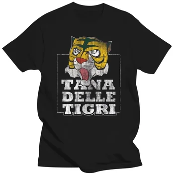 Лятна памучен тениска с принтом човека-тигър от Тана с къс ръкав