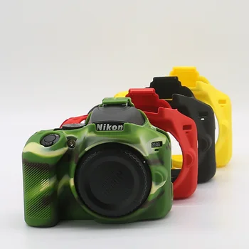 Мек силиконов калъф за огледално-рефлексен фотоапарат, калъф-чанта, гумена обвивка за фотоапарат Nikon D3500, нов защитен калъф за цифров фотоапарат.