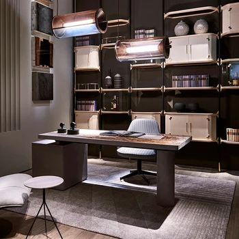 Модерен бюро, прост, модерен лек луксозен desk, комбинация от хотелски бюрото и стола