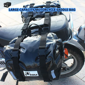 Мотоциклетът чанта за носене 60 л Водоустойчива Чанта за сухо багаж за пътуване в неравен терен, чанта за колоездене локомотив на задната седалка