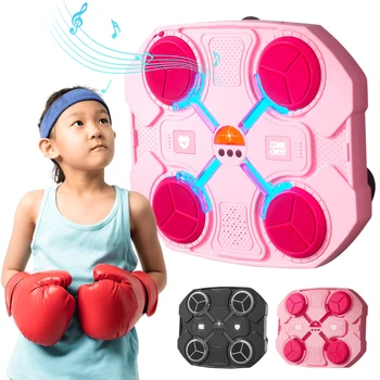 Музикален боксовия симулатор за тренировка на децата в бокса, перфорационное обзавеждане Bluetooth Боксовия симулатор за тренировка цели за деца и възрастни