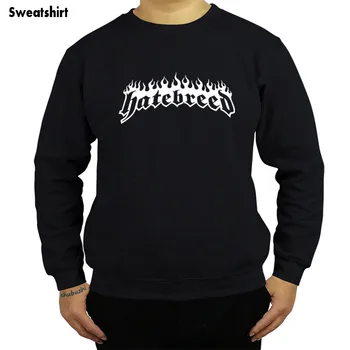 Мъжки hoody с логото на Hatebreed Band, са Нова Мода, мъжки Черни блузи с дълъг ръкав, Памучни, Нова мода shubuzhi, Топла Младежта sbz4408
