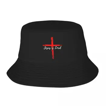 Нов Исус е Господ (с кръстосан бод) Панама риболовна шапка Аниме, Шапка, Слънчеви шапки бейзболна шапка на Дамски шапки, Мъжки 2023