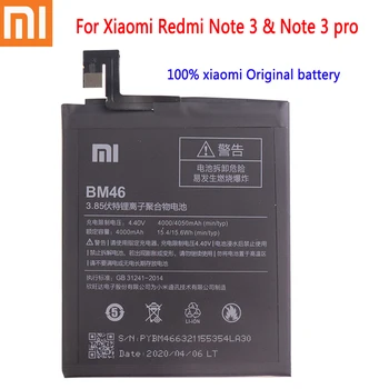 Нова оригинална батерия BM46 мобилен телефон xiaomi голям капацитет 4000 mah за Xiaomi Redmi Note 3 note3 Pro/Prime Battery